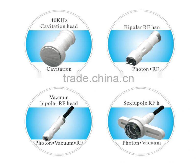 4 different handle cavitation vacuum cavitation rf slimming multifunction machine for wrinkle removal