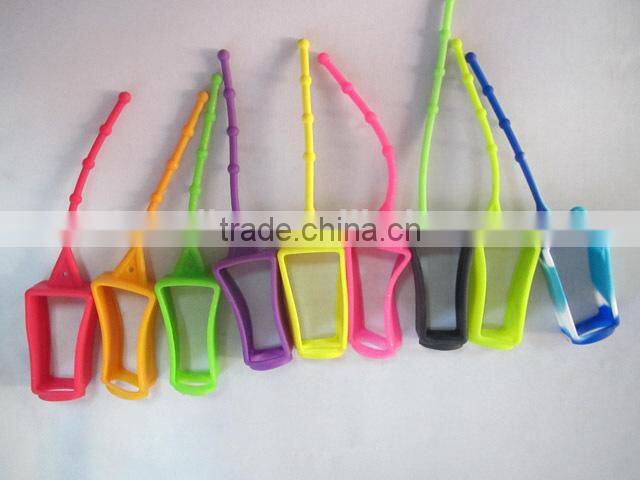 Colorful hand sanitizer holder silicon bottle holder hot promotion item 2017