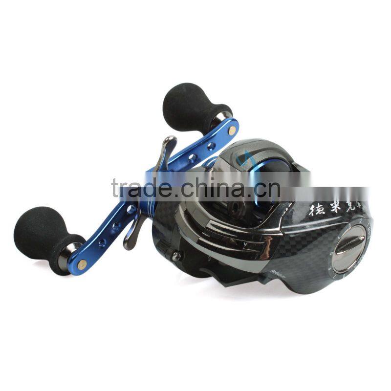 6.3:1 gear ratio low profile baitcasting fishing reel