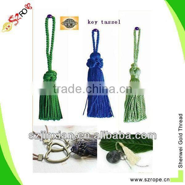 Hot sell polyester decorative tassel for home textile,Perfume bottle decorative tassel