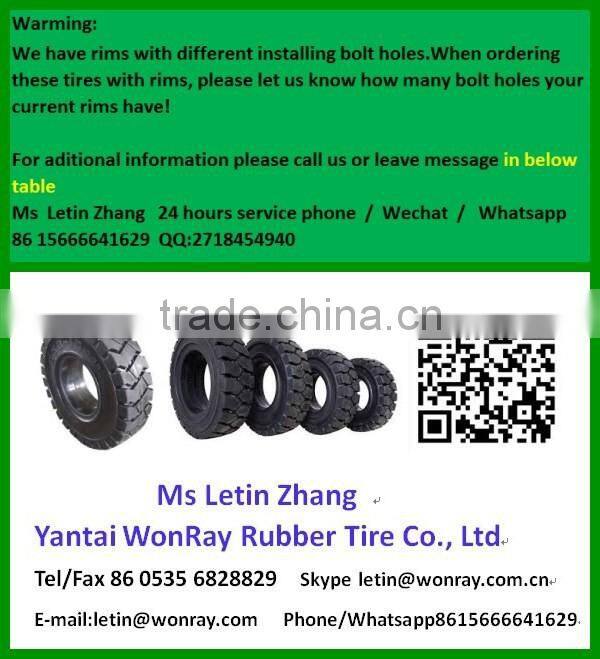 hot sale made in China trailer tyres 4.00-8 solid rubber tires and wheels with low price
