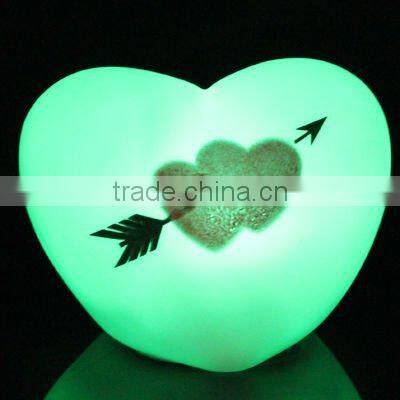 MINI Multicolor Changing Heart Shape LED Light Lamp