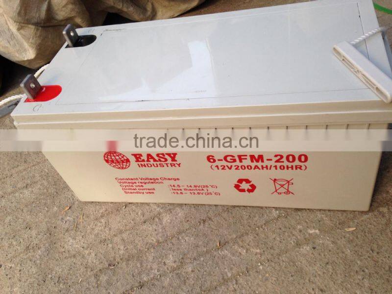 High Efficiency Solar Or Wind Power Storage Battery 12v200ah