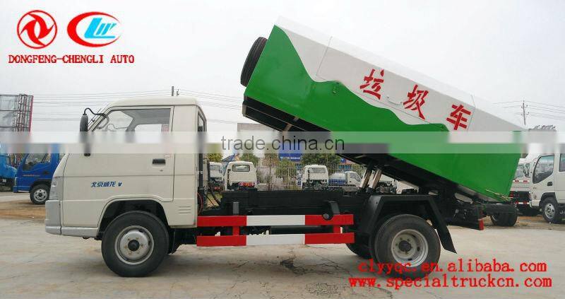 New garbage truck, mini garbage truck, 4 ton China garbage truck