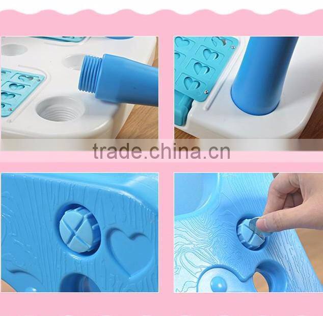 Fashion kids study writing table and chair children's cute plastic table with chair set