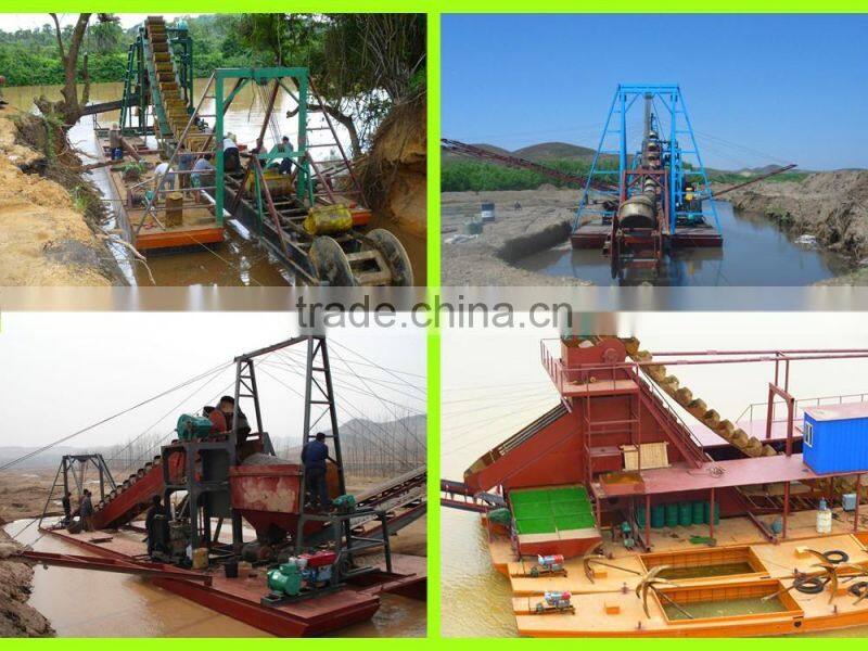 china gold dredge/gold panning dredger for sale