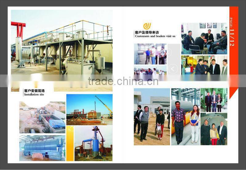 DAYI Environmentally Tyre/Plastic/Rubber Refining/Rcycling Pyrolysis Plant 10TPD