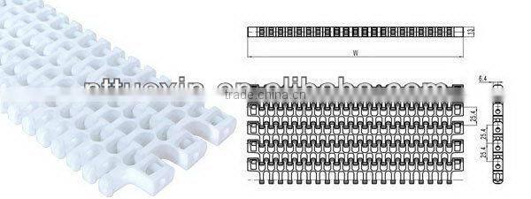 Turning Radius Flush Grid S2400,modular conveyor belts