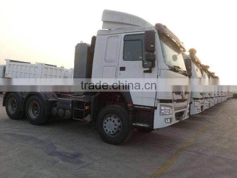 HOWO 371hp 6x4 tractor with air conditioner and 12.00R22.5 tires