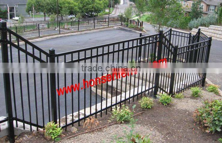 Cheap wrought iron fence/ wrought iron fence designs/ pvc coated ornamental