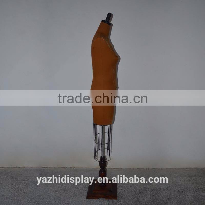 dilapidated upper body retro woman mannequin display