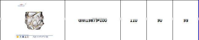 Wholesale high quality uique shape lead crystal gold drinking glass whisky cups