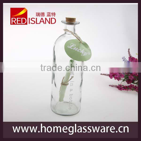 Wholesale glass message bottle with cork/ Wishing Bottles