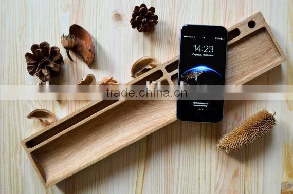 High Quality Black Walnut Mobile Phone Holder Simple Solid Wood Voice Box Cheap Loud-speaker for Phone