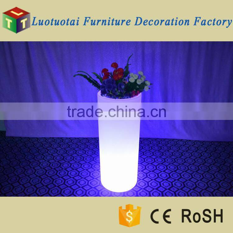 Dia38*H96cm RGB color changing waterproof IP65 LED light flower pot/LED ice bucket