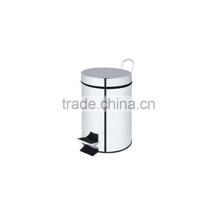 Mini Round Step Stainless Steel Trash Can