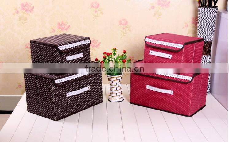 N496 Household Non Woven Box Foldable Storage Box Home Storage Organization