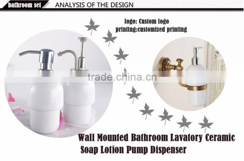 4psc white custom design ceramic bath set, bathroom accessory sanitary set