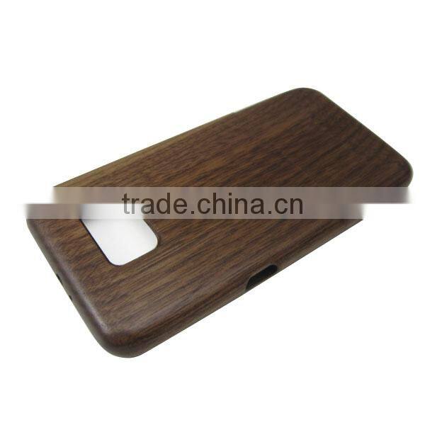 2017 Custom design wood phone case ,up and down card shell for Samsung S6