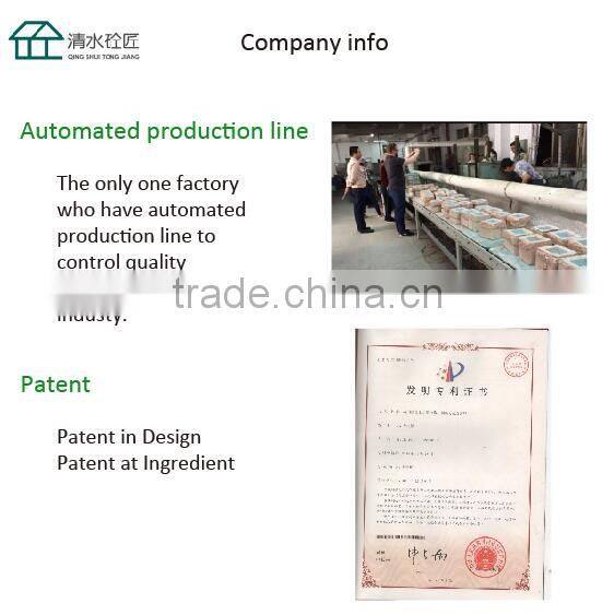 Sqaure Blue High Polished Terrazzo Bathroom accessory sets With Concrete Material