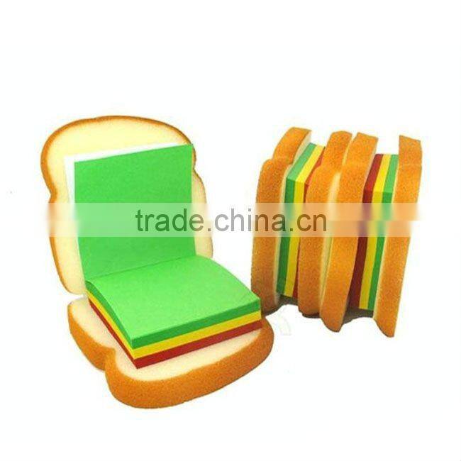 Supply fashion cute sandwich note pads sticky note pad small order