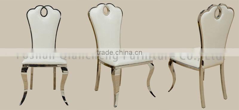European style elegant white dining chair