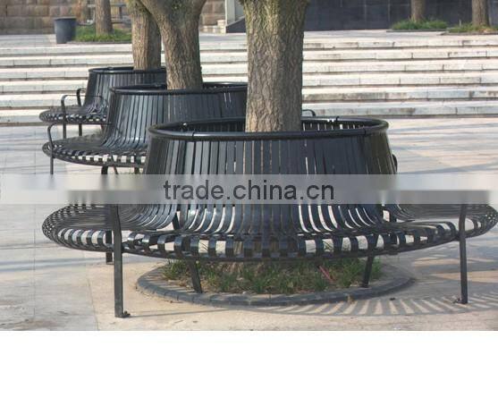 Arlau galvanized steel park round tree bench