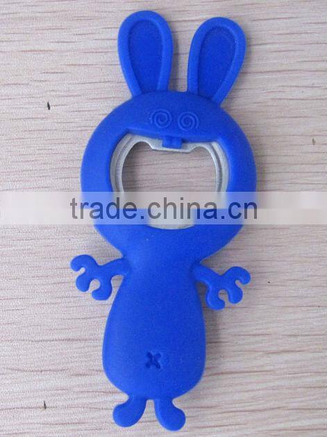 silicone bottle opener with stainess steel /beer bottle opener