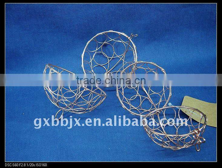 Cuprous iron decorative crafting ball set of two