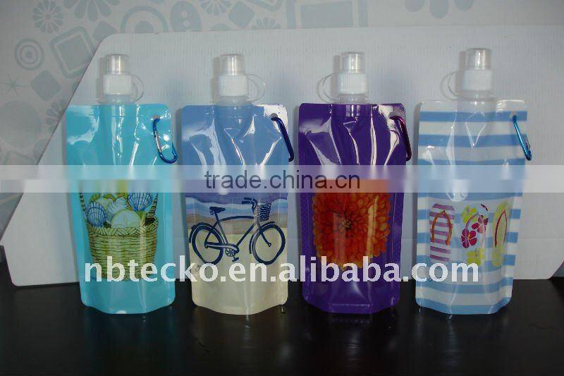 PVC water Juice Wine foldable Bag