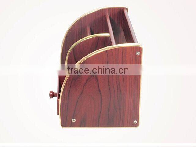 High quality handmade Multi-functional wooden pen container