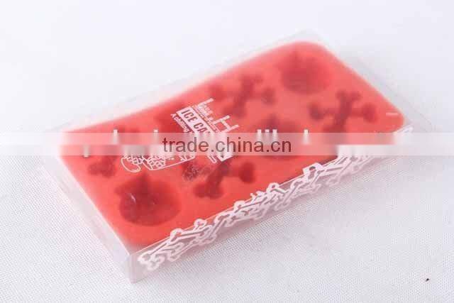 Skull design silicone ice cube mold creative silicone ice cube tray