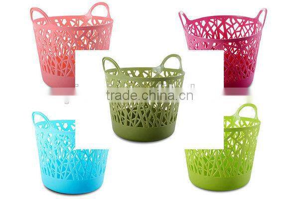 2017 New product rain tree plastic storage basket(with handle)
