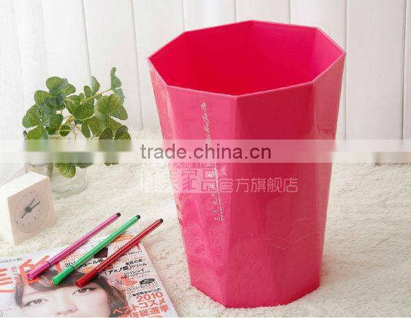Bright colored polygon dustbin