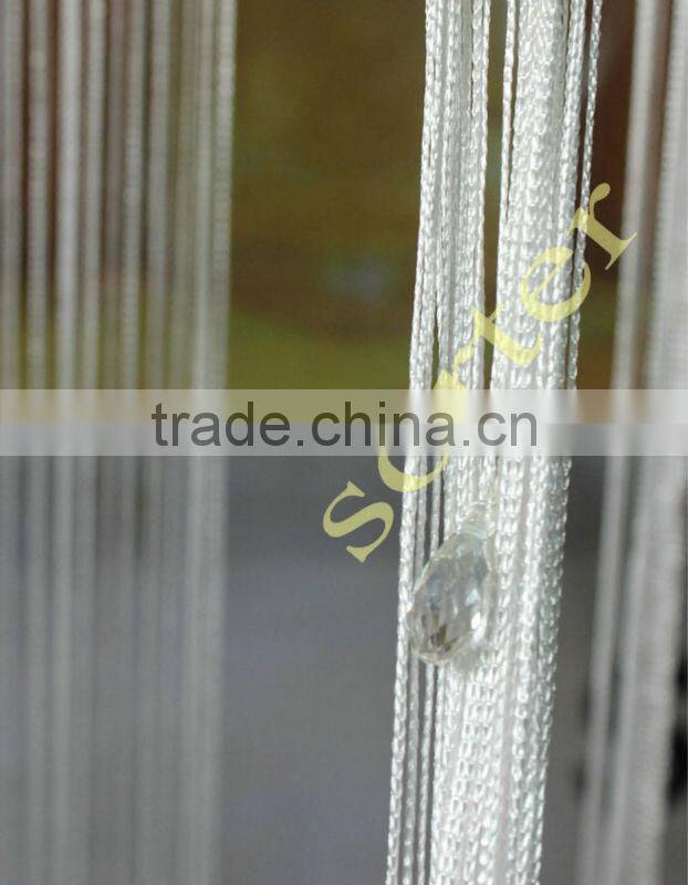 Fabulous White String Curtains with beads string curtain
