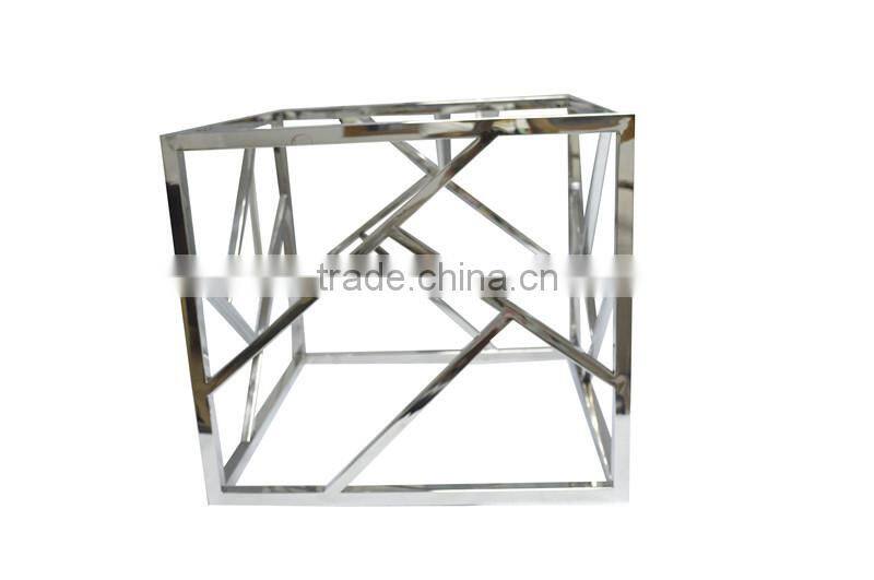 Custom-made simple design metal frame coffee table