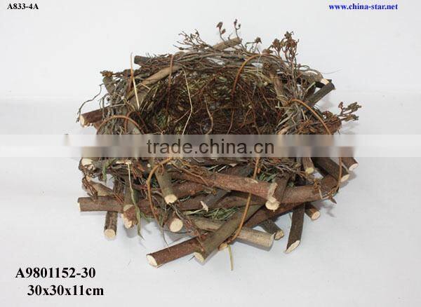 natural twig wooden bird nest