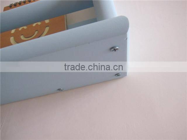 Red decorative wall shelf Wood nursery wall shelf