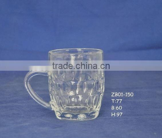 10oz 12oz 15oz 18oz glass beer mug glass tumbler with silk screen logo