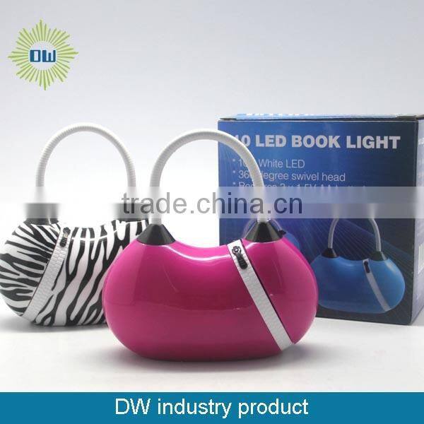 360 swivel head leopard 10 LED flexible neck book light /reading book light/ led book light