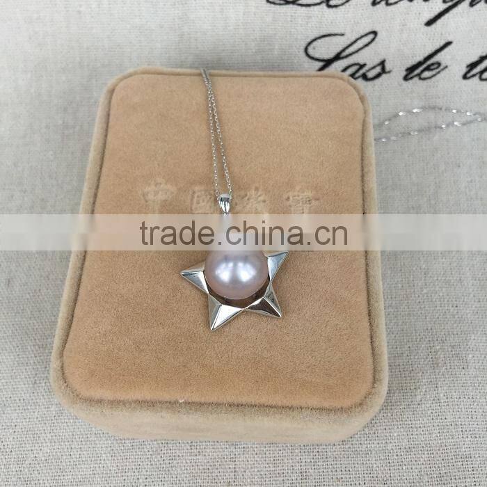 AAA 9-10 mm purple freshwater pearl necklace and earring sets