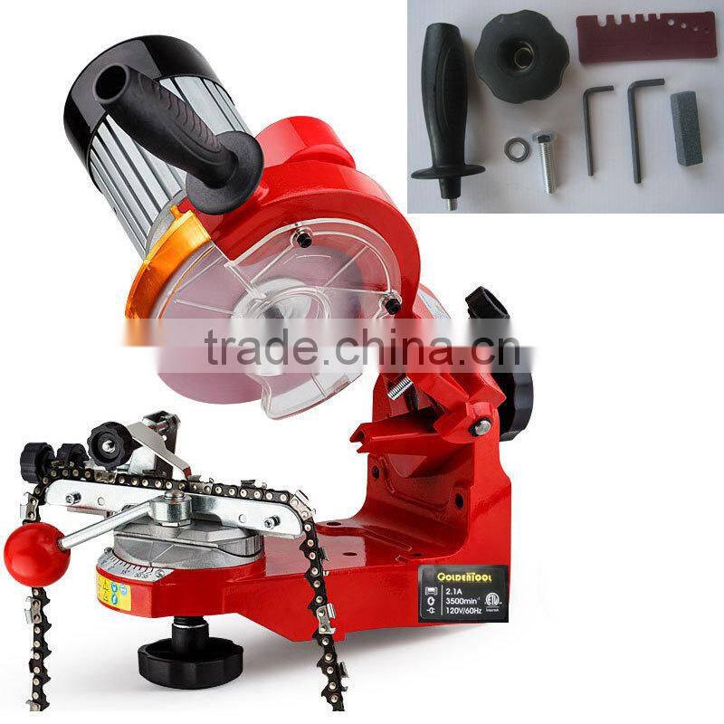 145mm 230w Electric Power Sharpener Grinder Machine Tools Chainsaw Sharpening Service