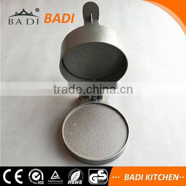 heavy duty mini single Cast aluminium burger patty press maker