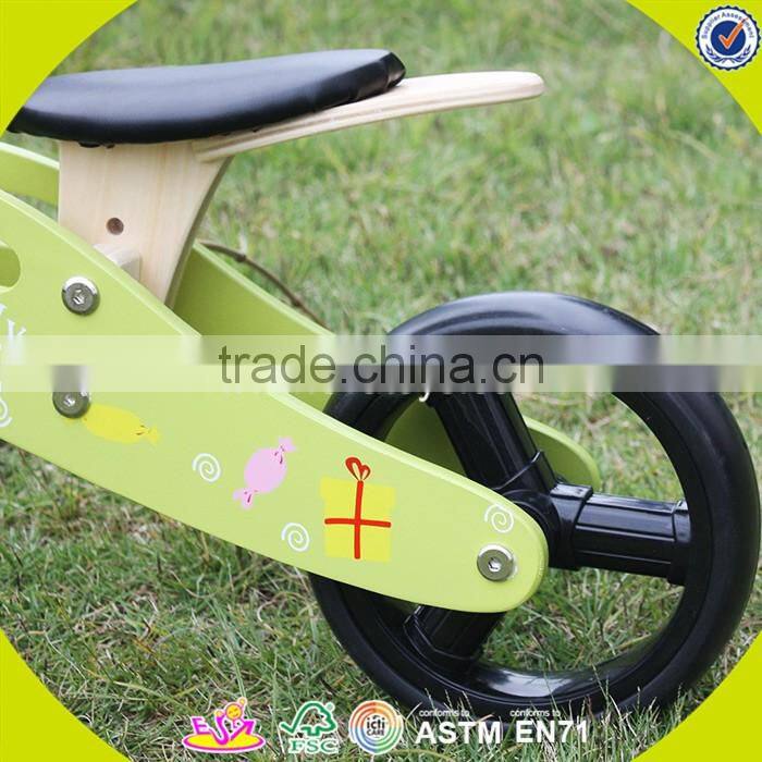 2017 New design wooden balance bike toy lovely wooden balance bike toy baby wooden balance bike toy W16C131