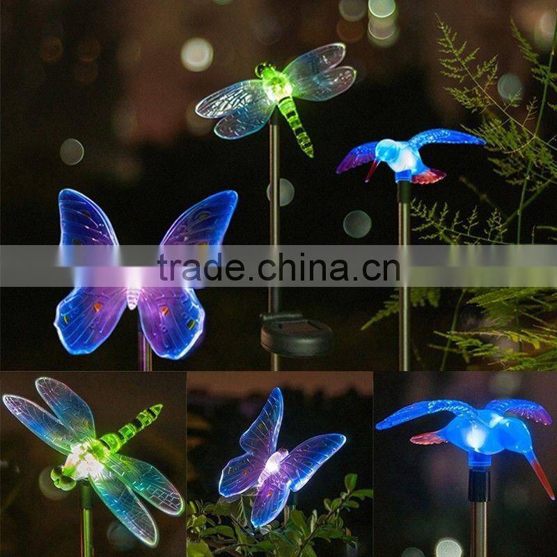 Solar LED Path Light Outdoor Garden Lawn Landscape Stainless Steel Spot Lamp