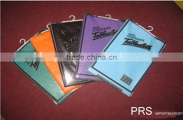 factory sale !!!2015 new fashionable flannel/PVC/PE table cloth with good quality