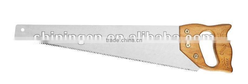 hand saw with wooden hand saw
