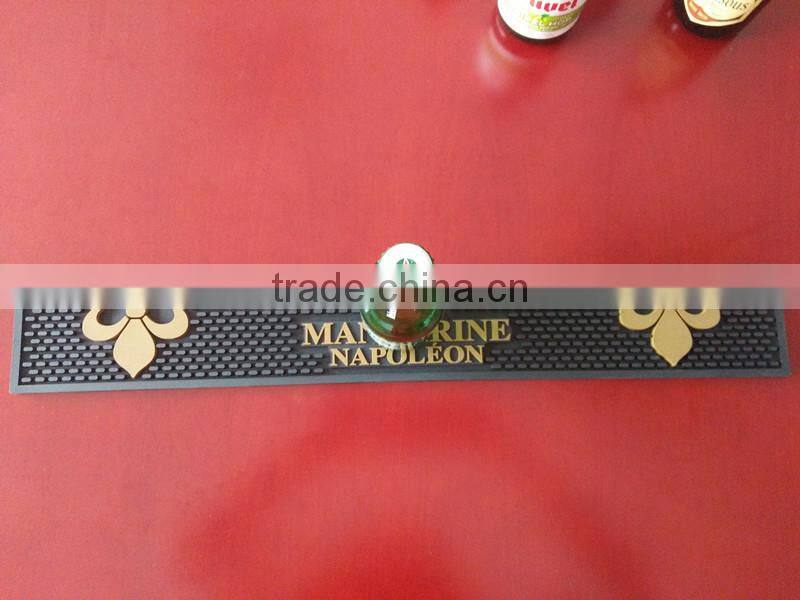 fashion cool design custom anti-slip beer bar mat for bar