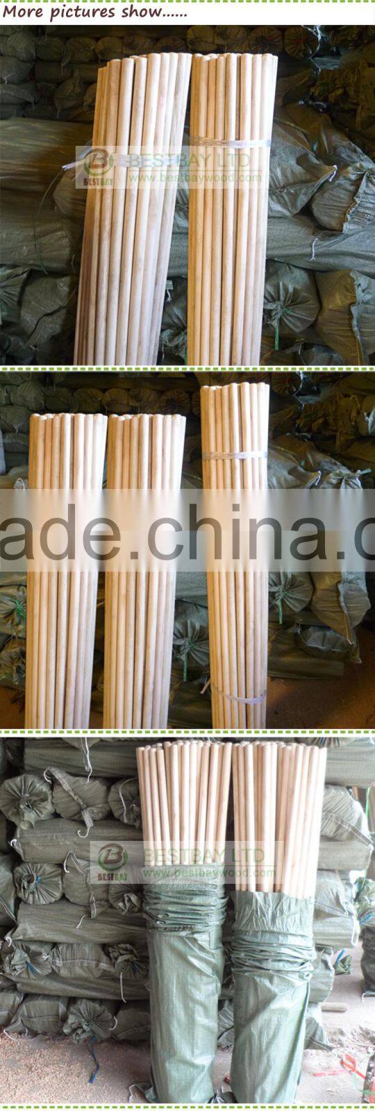 2.2cm 2.5cm 2.8cm natural wooden broom handle