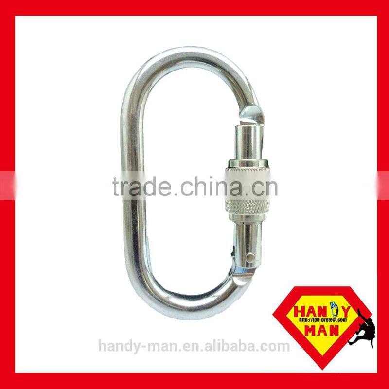 2442KTL-3 Triple Lock Galvanized Steel Oval Carabiner